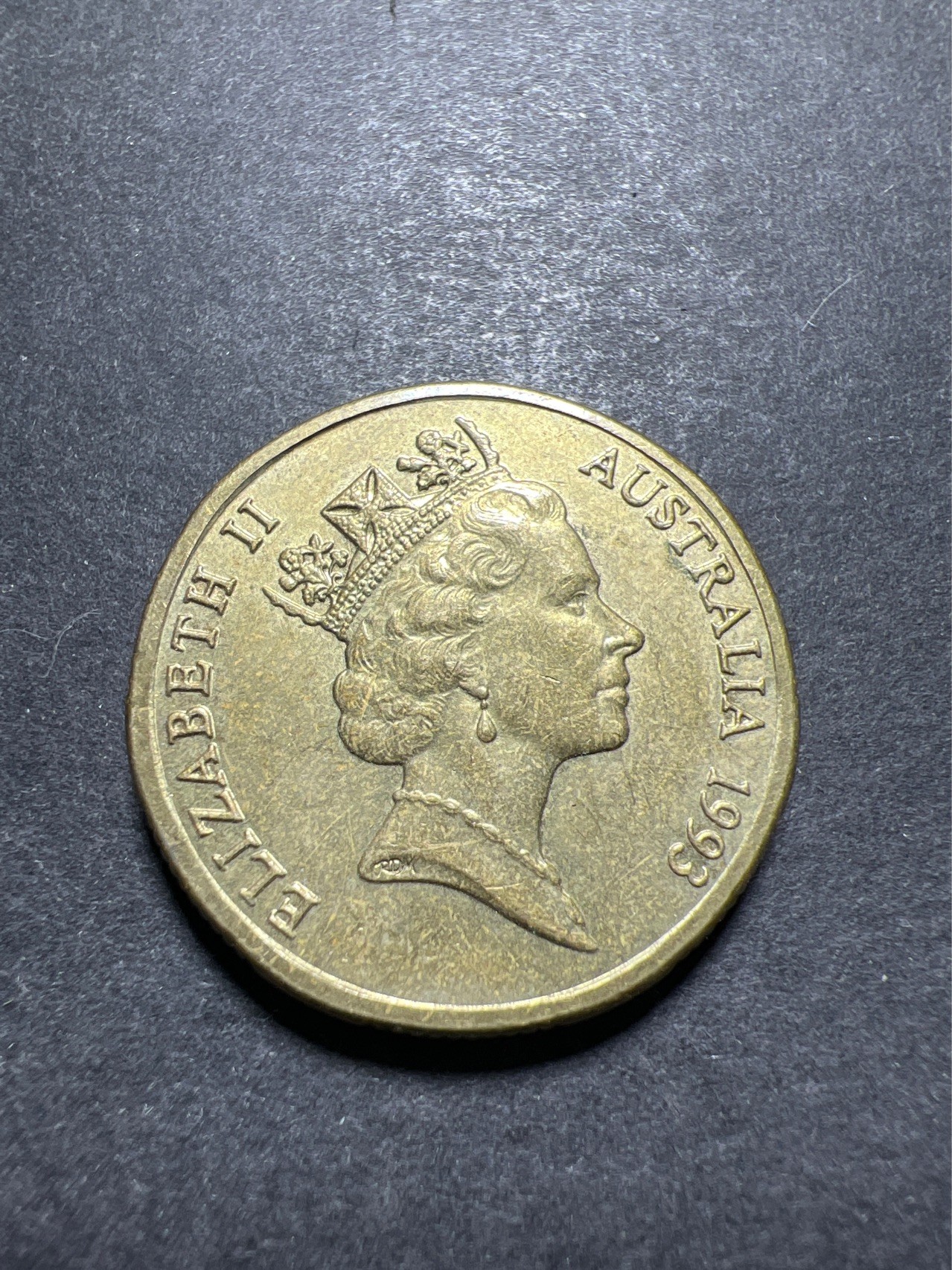 【8个洞收藏】第30场★ 0起1加★硬币专场 新规则实施   澳大利亚1元铜币24.9MM 1993年