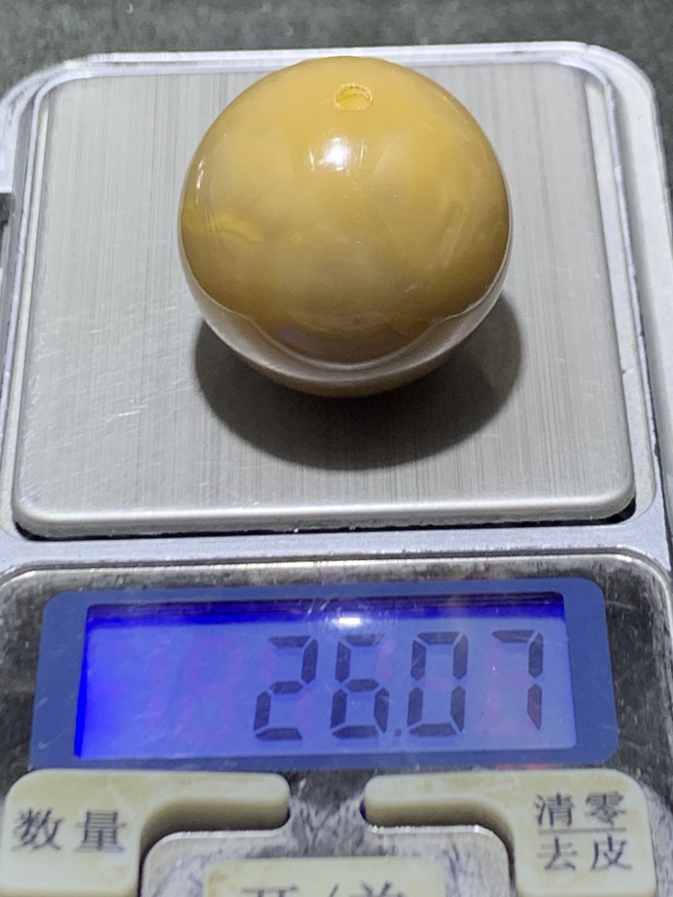 仅此一个！精美高玉化天眼纹战国红玛瑙大圆珠一颗