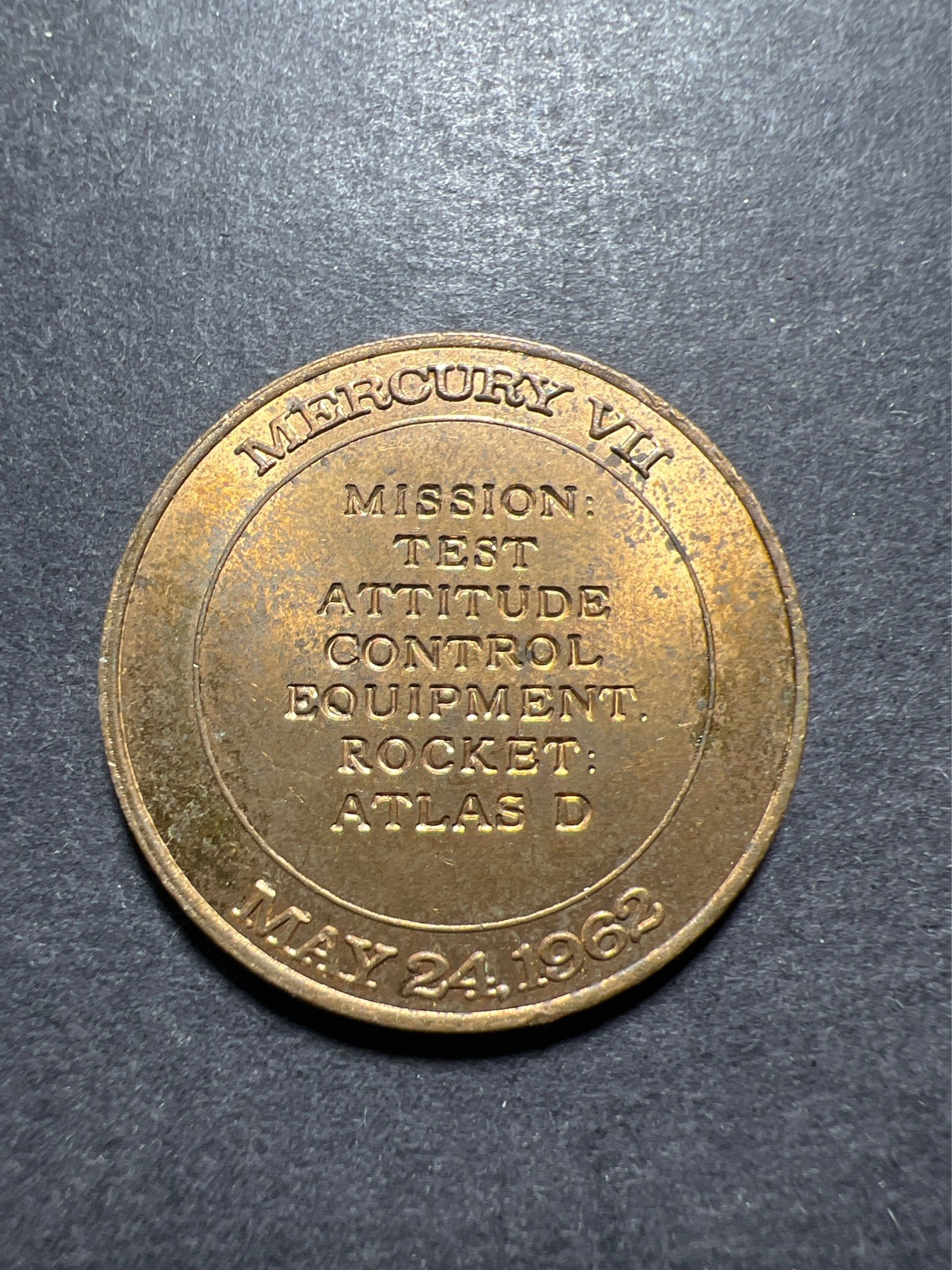 【8个洞收藏】第30场★ 0起1加★硬币专场 新规则实施  1962年水星-大力神7号 载人飞行