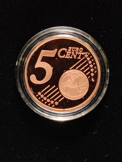 金瓯世界币章小拍第一期 - 圣马力诺精制欧元5分2020年
