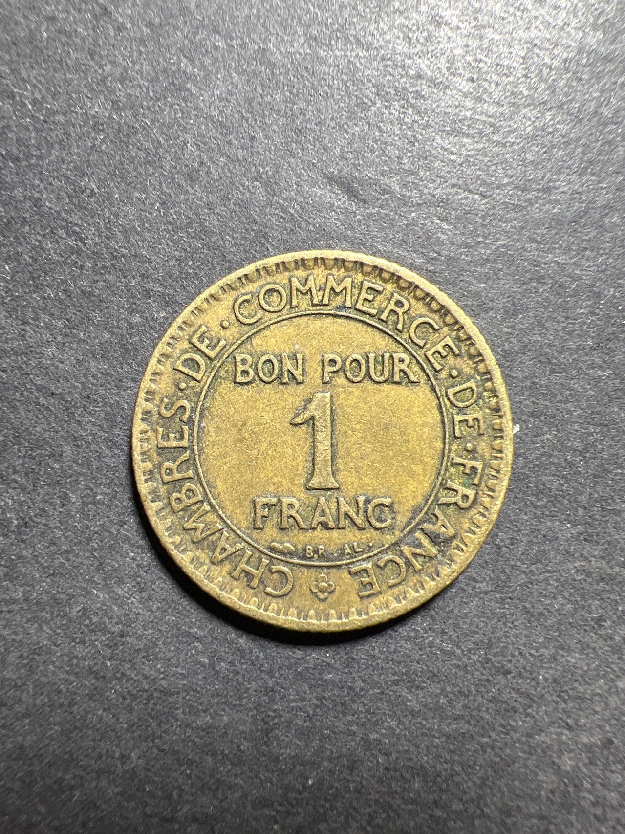 【8个洞收藏】第30场★ 0起1加★硬币专场 新规则实施  法国1法郎1923年青铜币