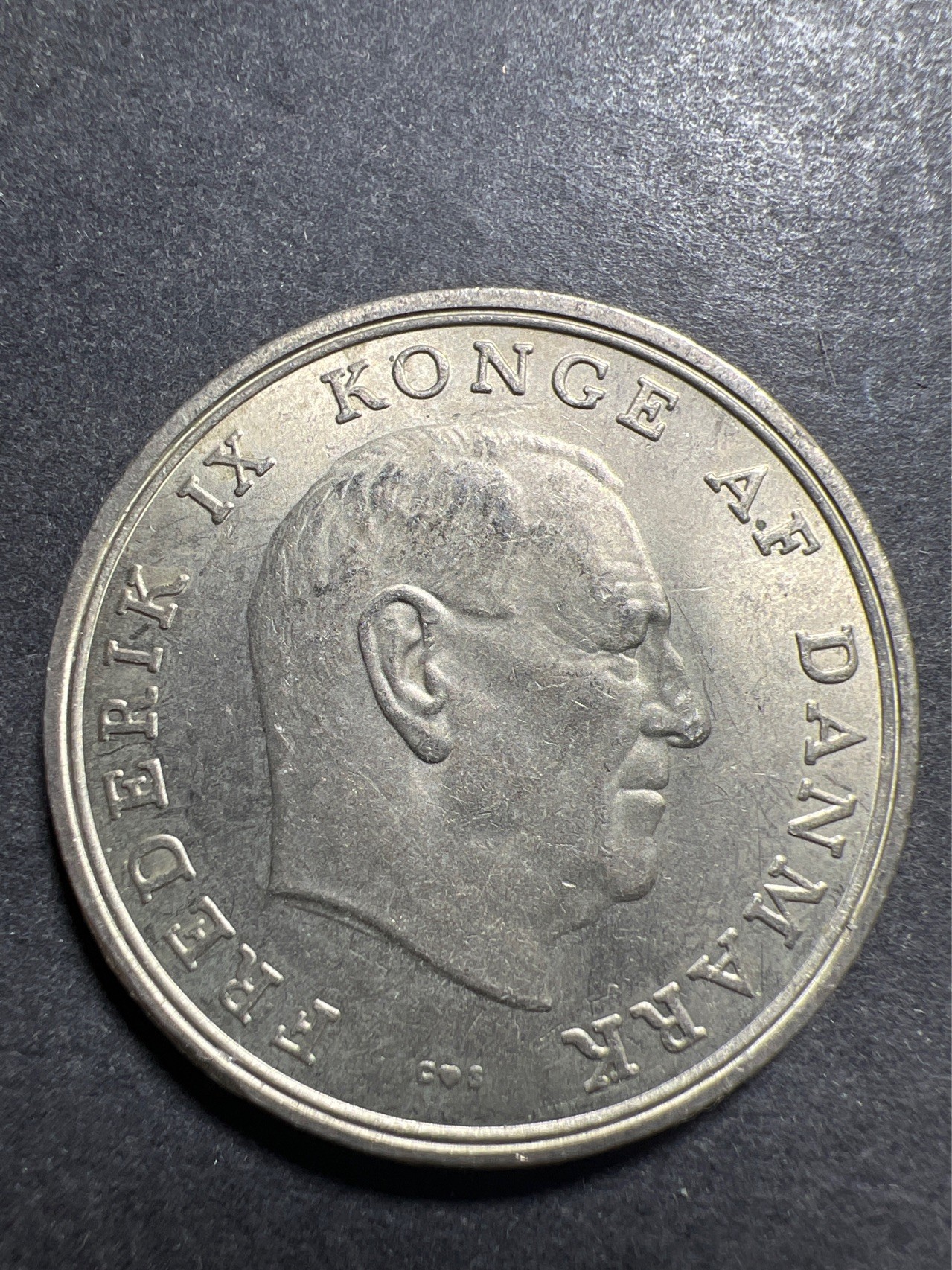 【8个洞收藏】第30场★ 0起1加★硬币专场 新规则实施  丹麦1970年5克朗镍币