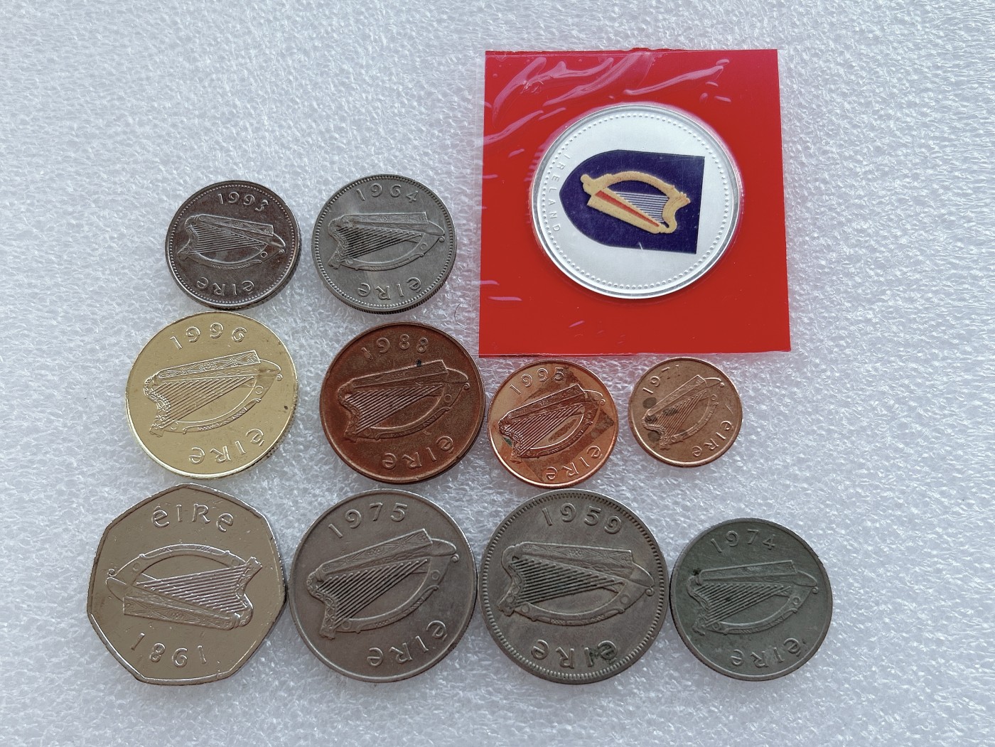 全场一元起拍 世界钱币银币、散币专场 第40期 爱尔兰硬币10枚一组