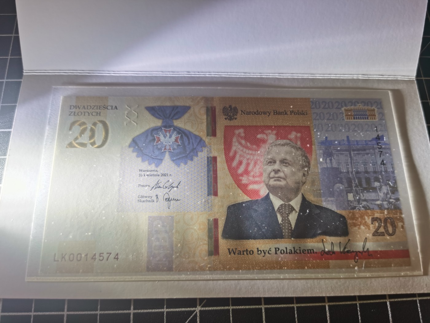 ｛北京钱博会专场｝Immortal auction豹子号及精品专场 波兰20纪念钞，2021年，Unc带册