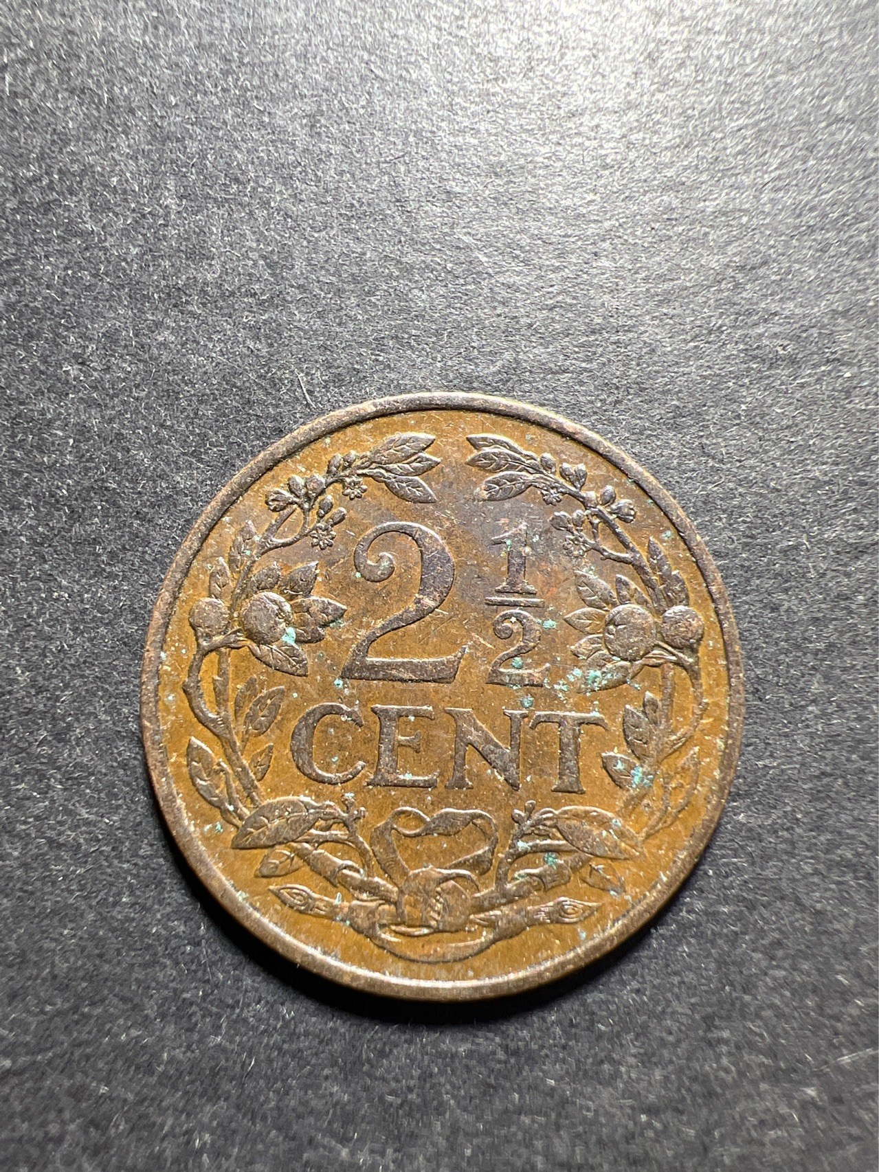 【8个洞收藏】第30场★ 0起1加★硬币专场 新规则实施  荷属安德烈斯1956年  狮徽2.5分 2½分铜币