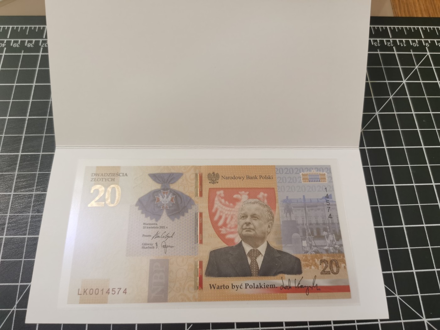 ｛北京钱博会专场｝Immortal auction豹子号及精品专场 波兰20纪念钞，2021年，Unc带册