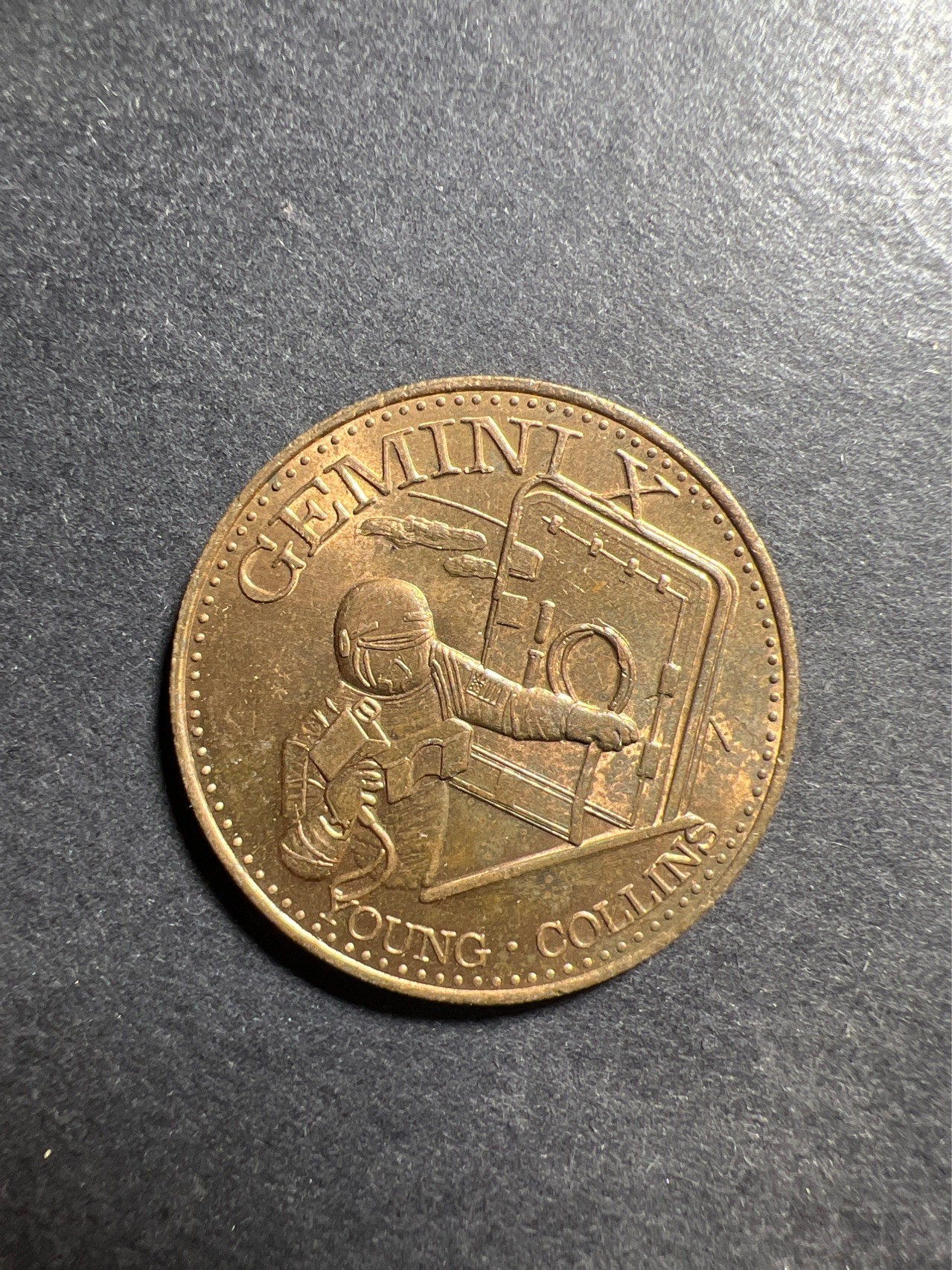 【8个洞收藏】第30场★ 0起1加★硬币专场 新规则实施  1966年美国双子星3号航天飞行器纪念铜章