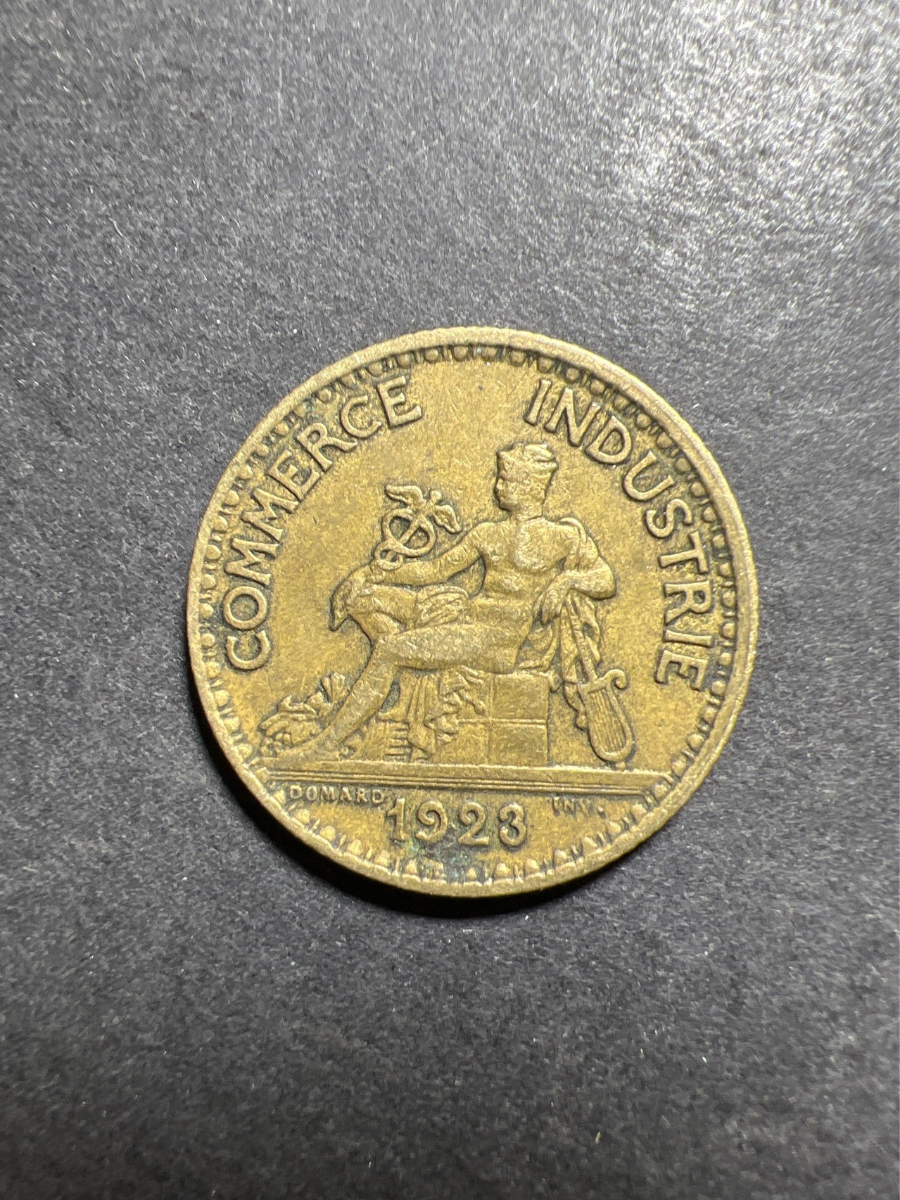 【8个洞收藏】第30场★ 0起1加★硬币专场 新规则实施  法国1法郎1923年青铜币