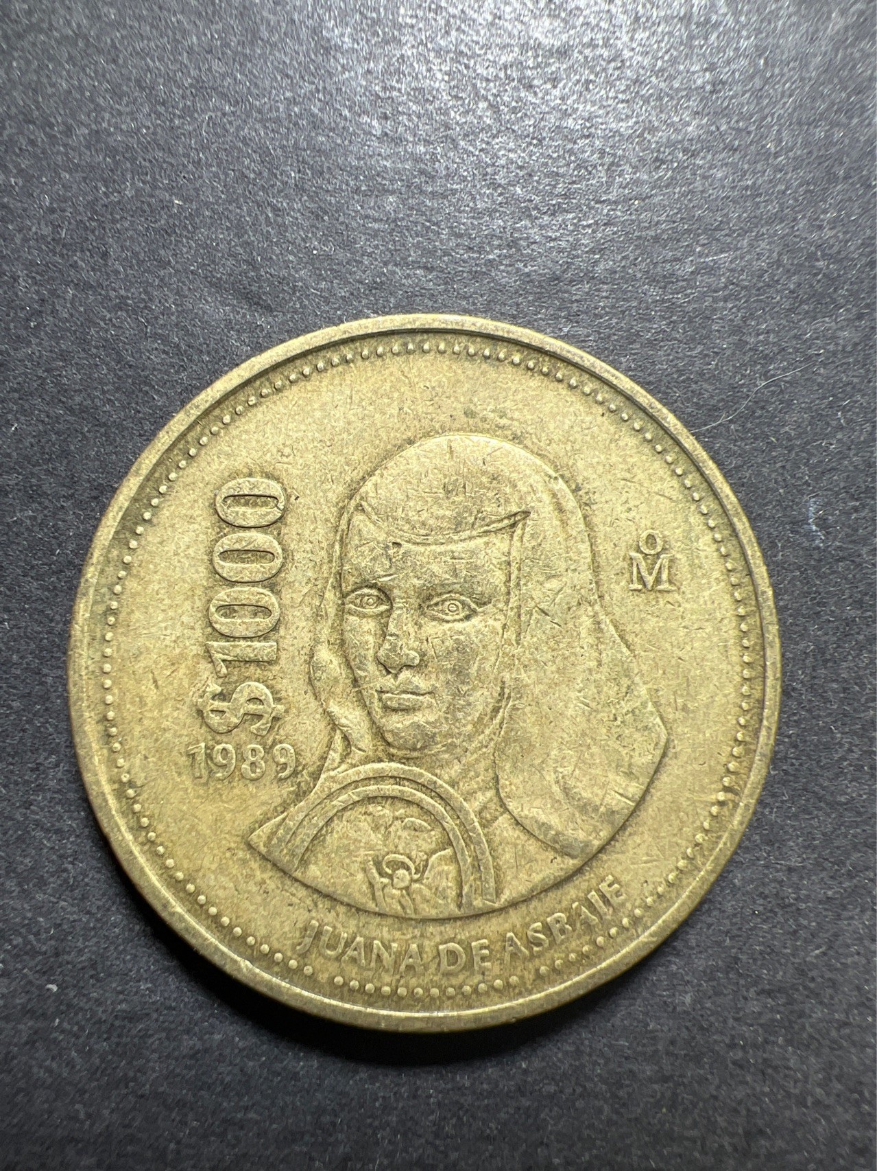 【8个洞收藏】第30场★ 0起1加★硬币专场 新规则实施  1989年墨西哥 100比索 胡安娜修女