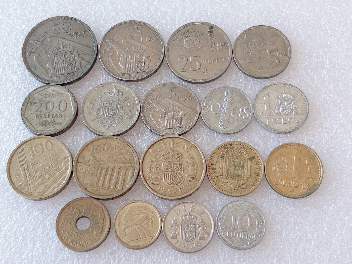 全场一元起拍 世界钱币银币、散币专场 第40期 西班牙硬币 18枚