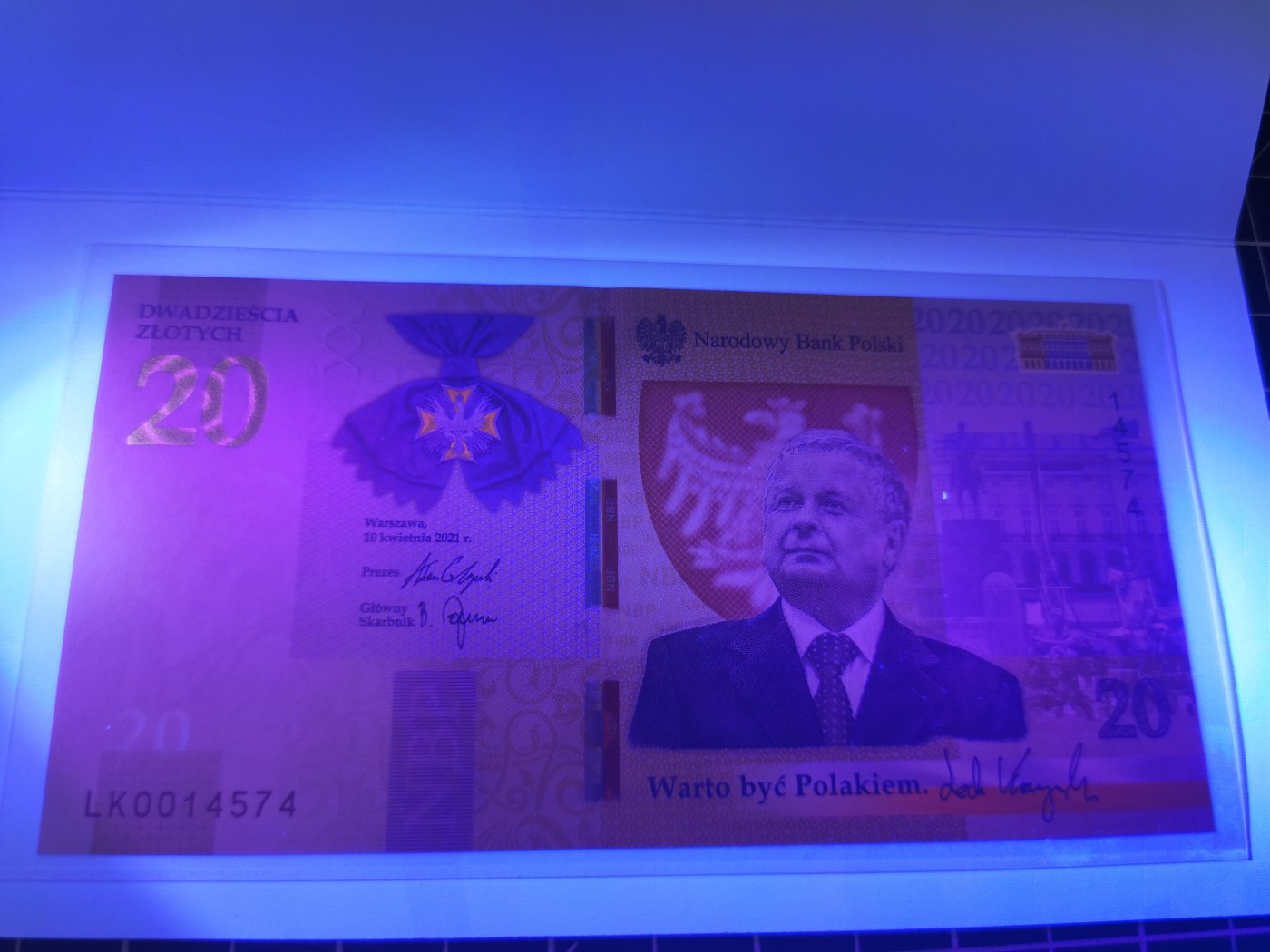 ｛北京钱博会专场｝Immortal auction豹子号及精品专场 波兰20纪念钞，2021年，Unc带册