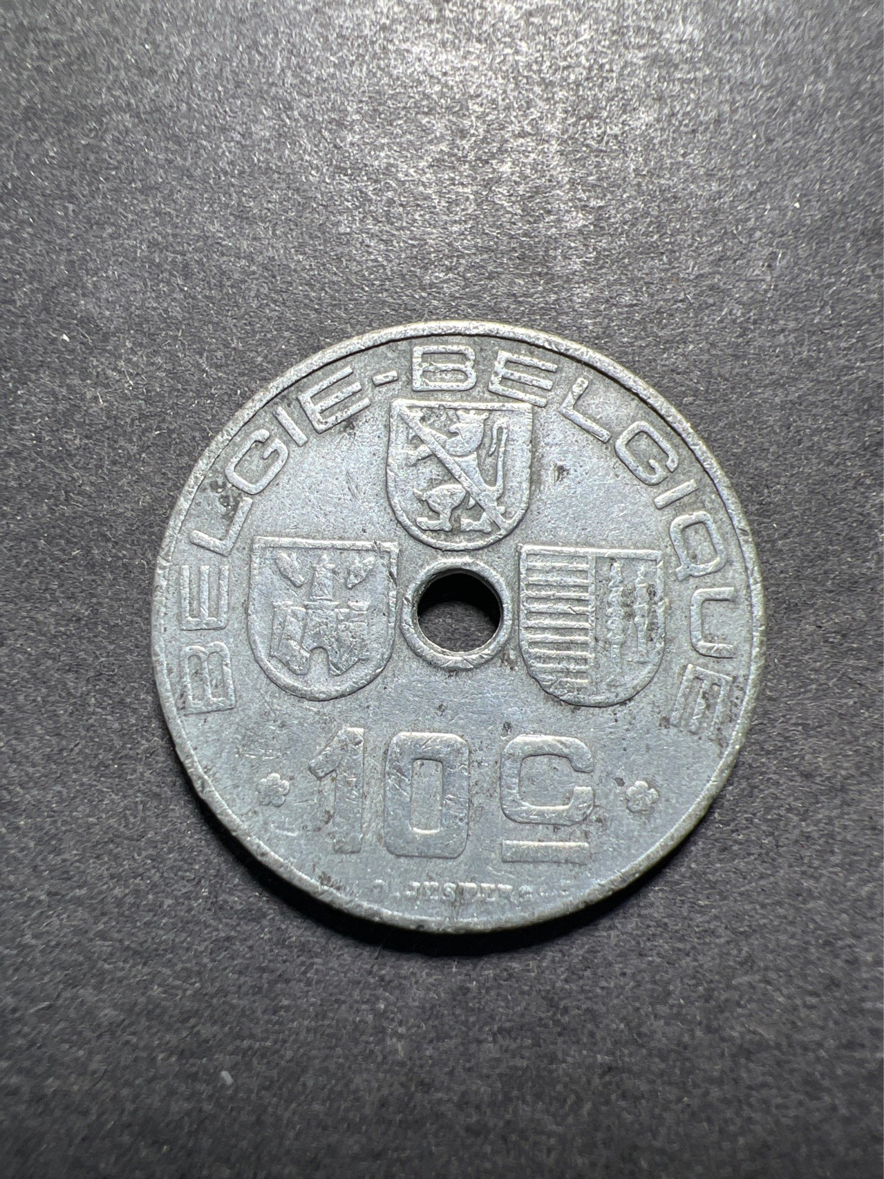 【8个洞收藏】第30场★ 0起1加★硬币专场 新规则实施  比利时 1942年 10分硬币