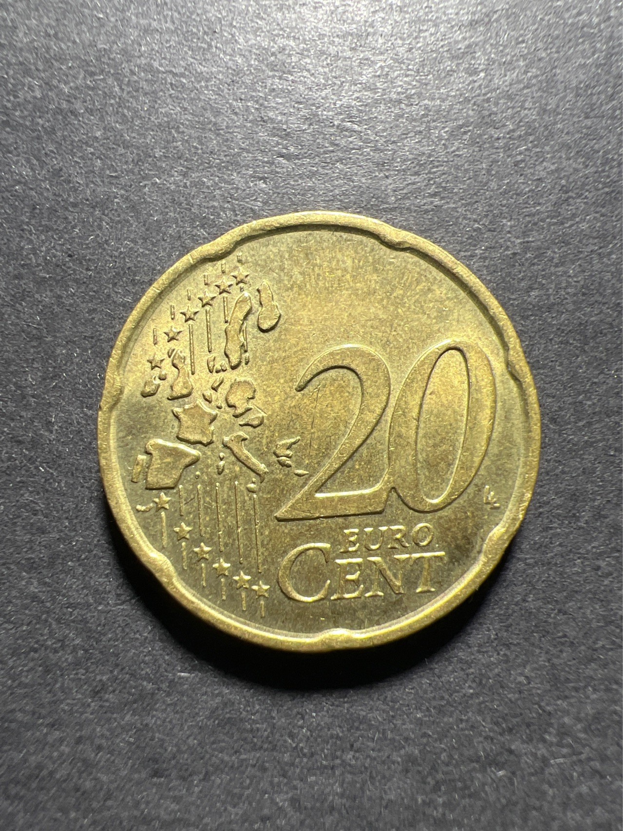 【8个洞收藏】第30场★ 0起1加★硬币专场 新规则实施  意大利20欧分 波丘尼雕塑 2002年