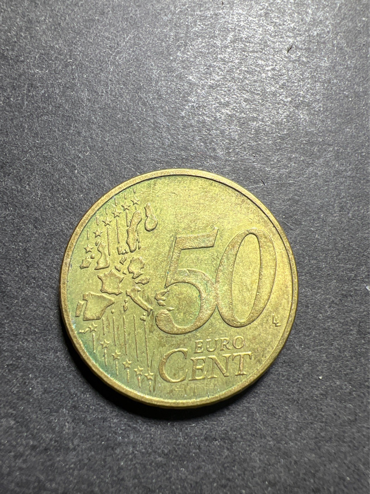 【8个洞收藏】第30场★ 0起1加★硬币专场 新规则实施  德国 2002.年 50欧分  24mm