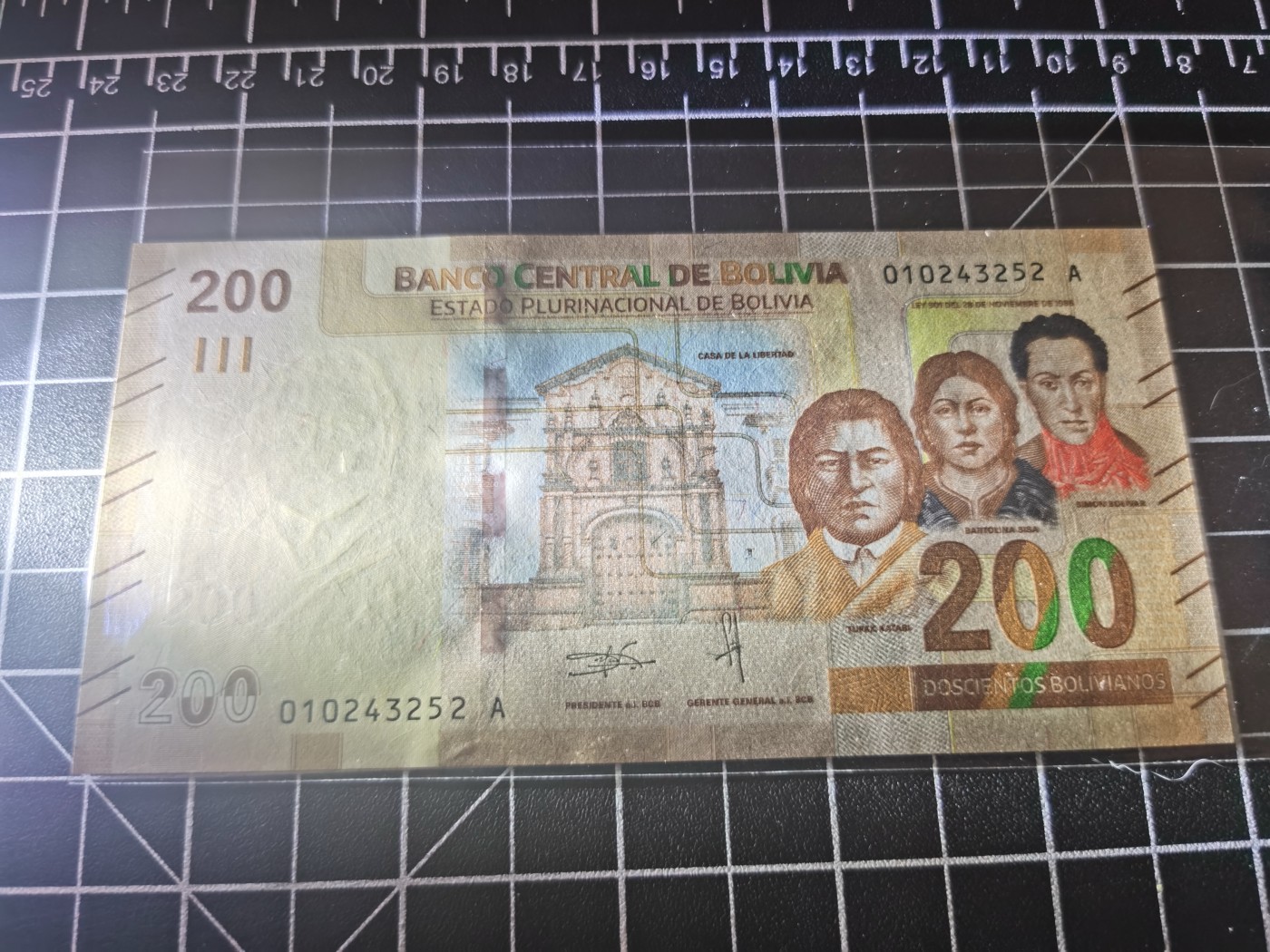 ｛北京钱博会专场｝Immortal auction豹子号及精品专场 玻利维亚200，A冠，unc