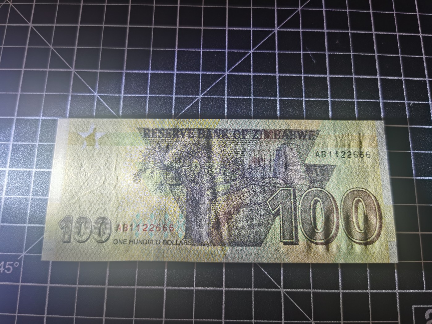 ｛北京钱博会专场｝Immortal auction豹子号及精品专场 津巴布韦100，豹子号，Unc