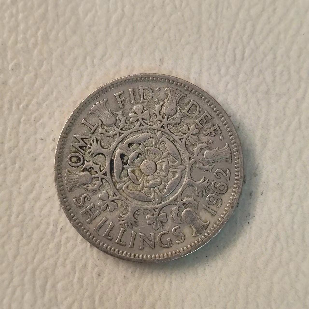 FCO-8-双色币-银币 英国伊丽莎白1962年2先令