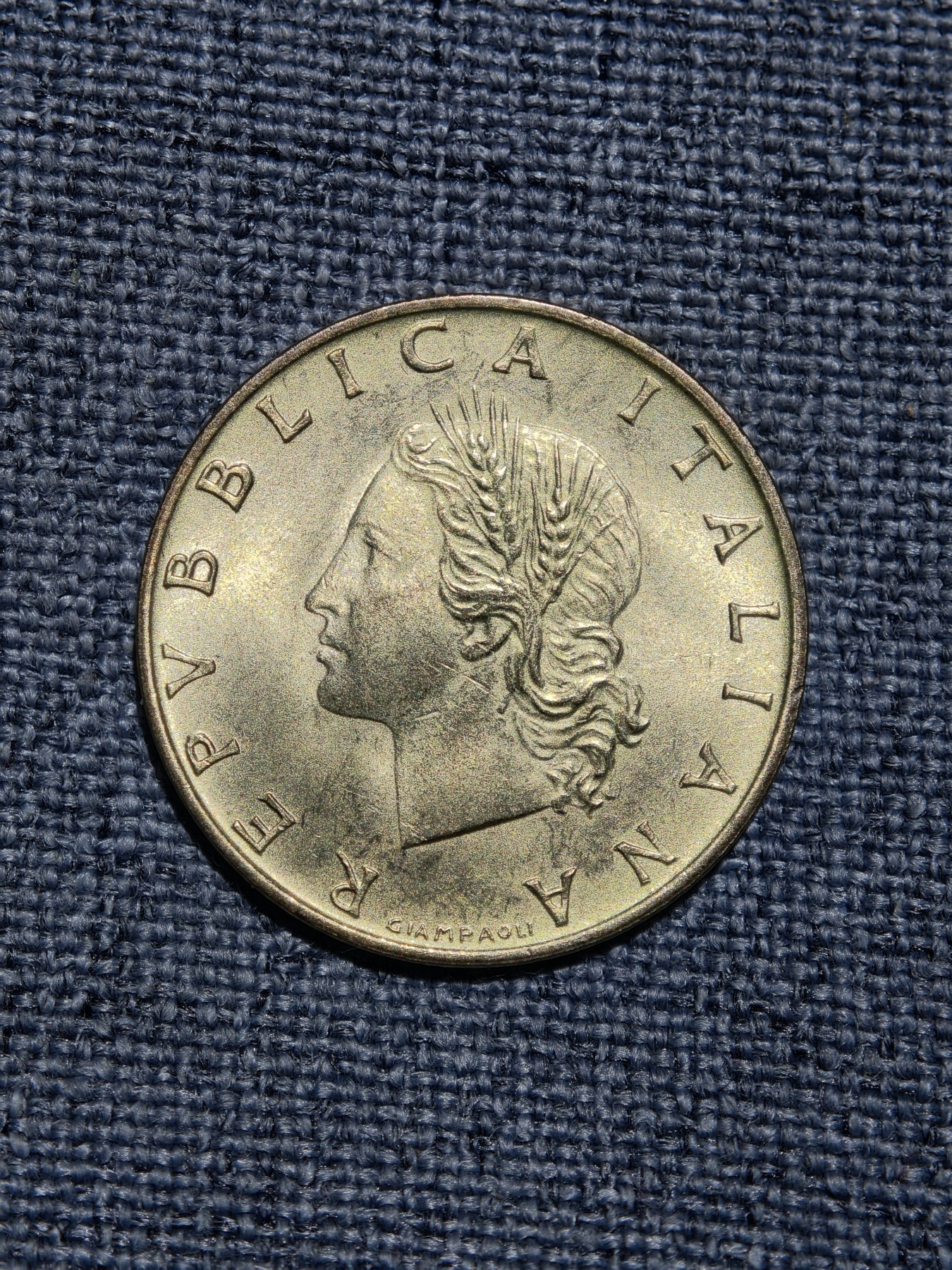 外国硬币收藏店第2期 原光品意大利1973年20里拉