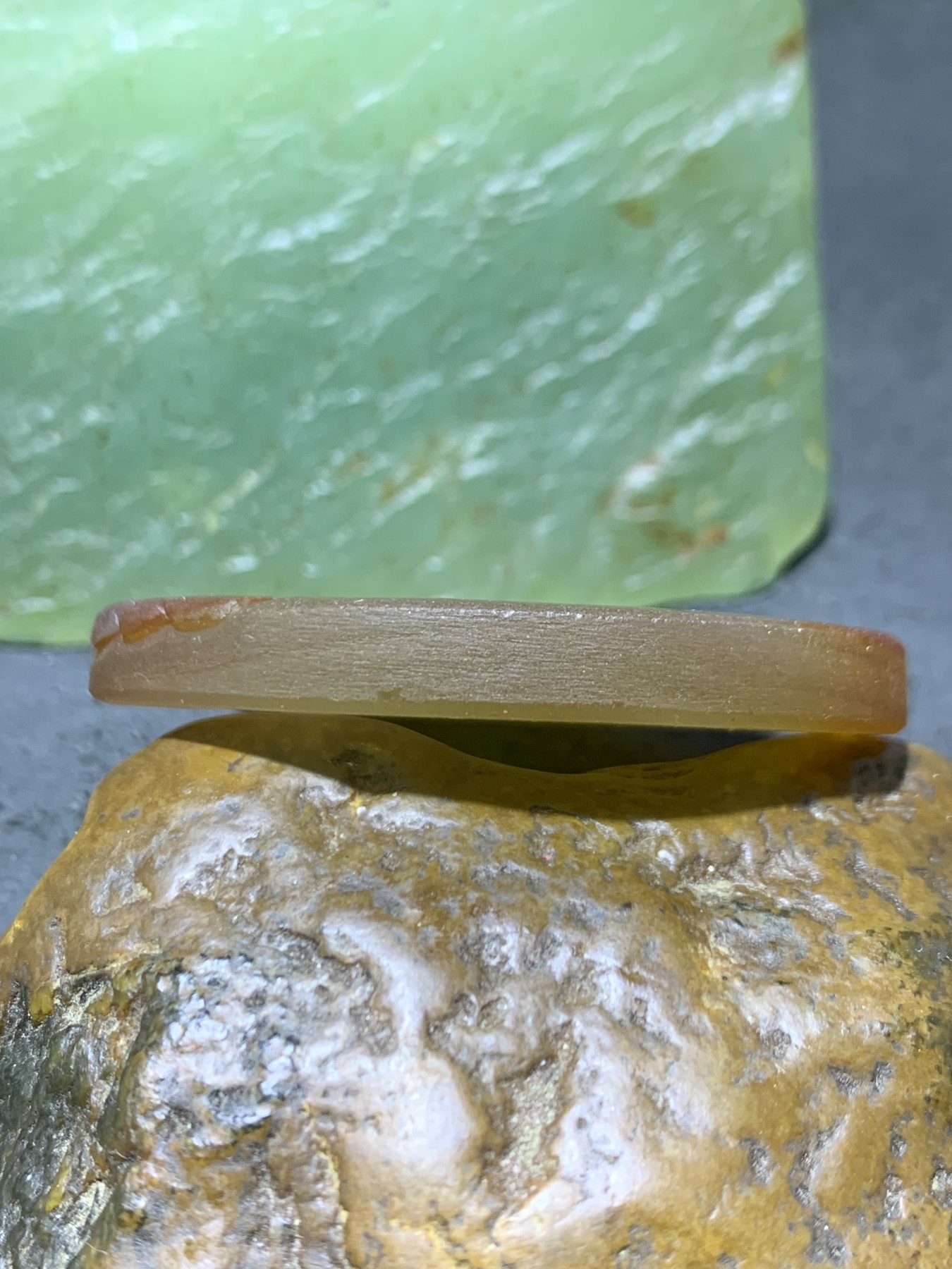 精美天然亚光高玉化糖料巴西玛瑙手工俏色巧雕宝宝观音吊坠一个