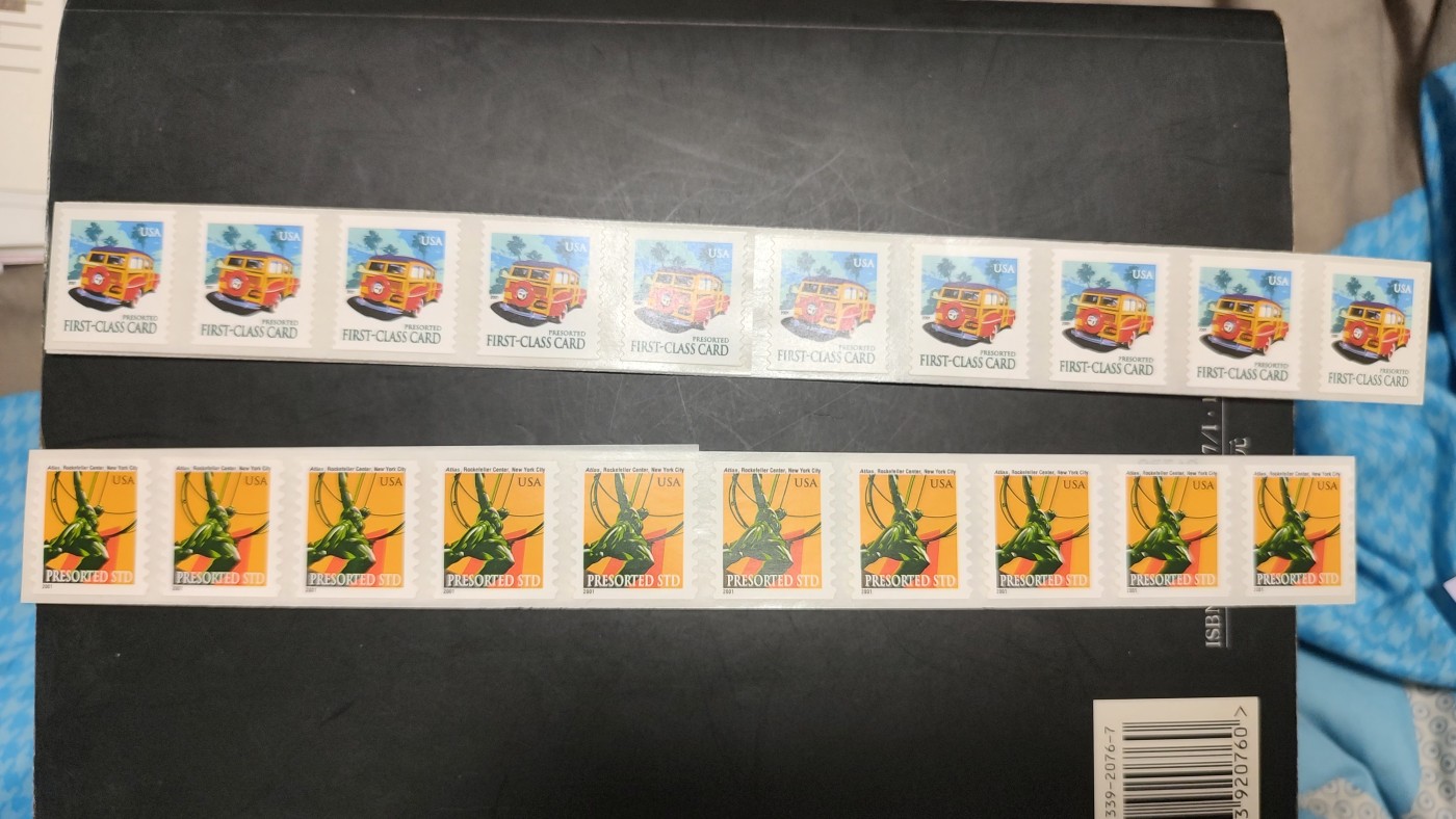 一月邮币社第九期拍卖国际邮票专场 美国新票和邮帖等各25张