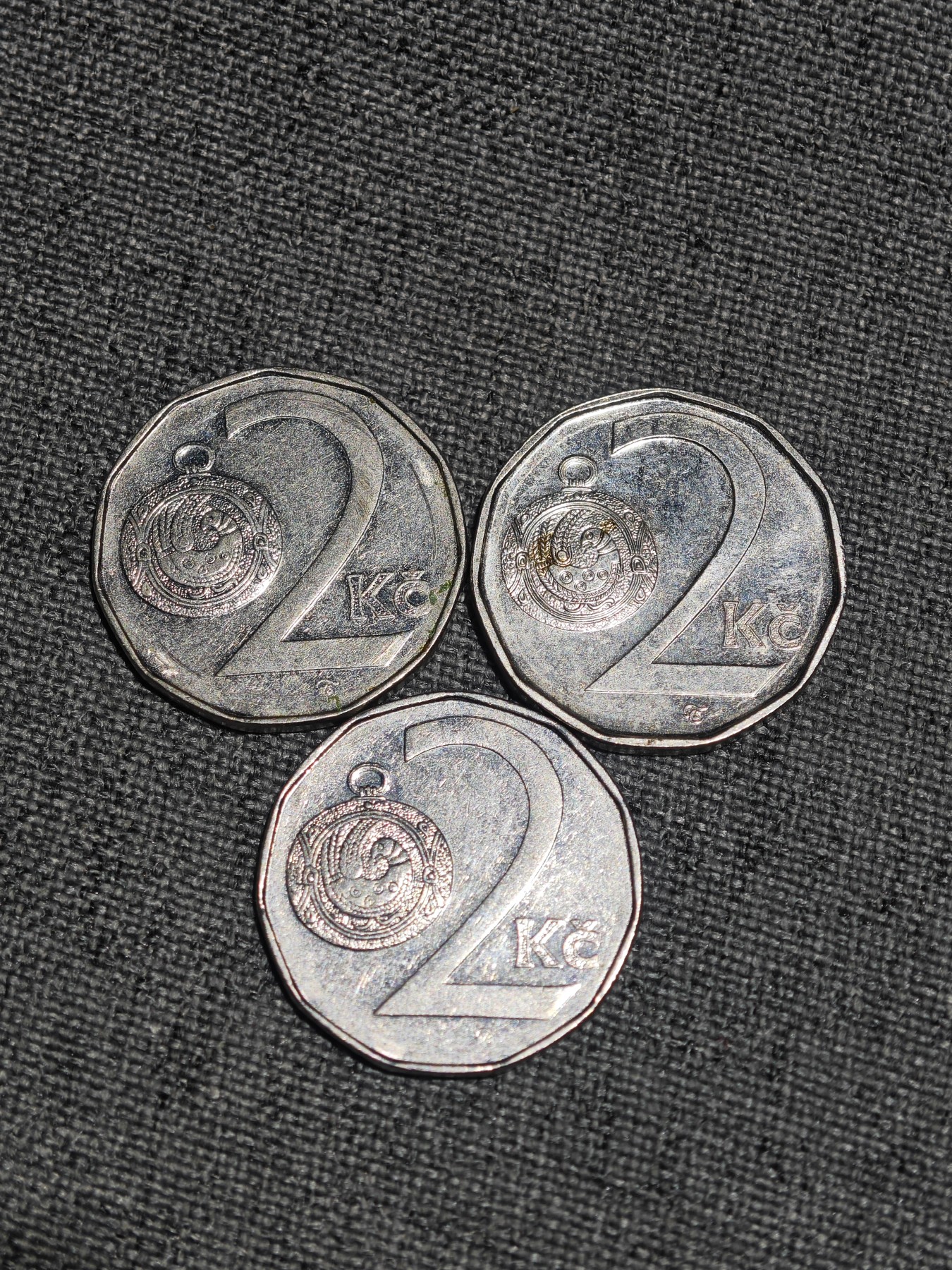 外国硬币收藏店第2期 捷克多边形2克朗3枚