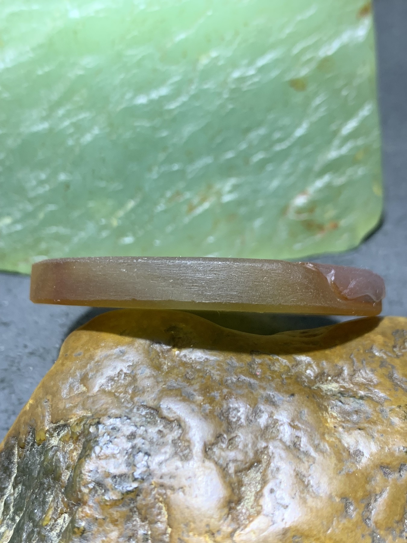 精美天然亚光高玉化糖料巴西玛瑙手工俏色巧雕宝宝观音吊坠一个