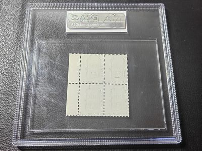 洪涛臻品批发群 精选邮票限时拍卖第1119期  特62机器8-6  四方连  ASG95冠军分一组，小型张盒，四方连给95高分难度大，非常热门的品种，大盒内衬非常漂亮可以做摆件，喜欢不要错过