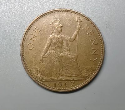海外回流硬币1元起拍专场第二期 - 1967年英国1便士大铜币