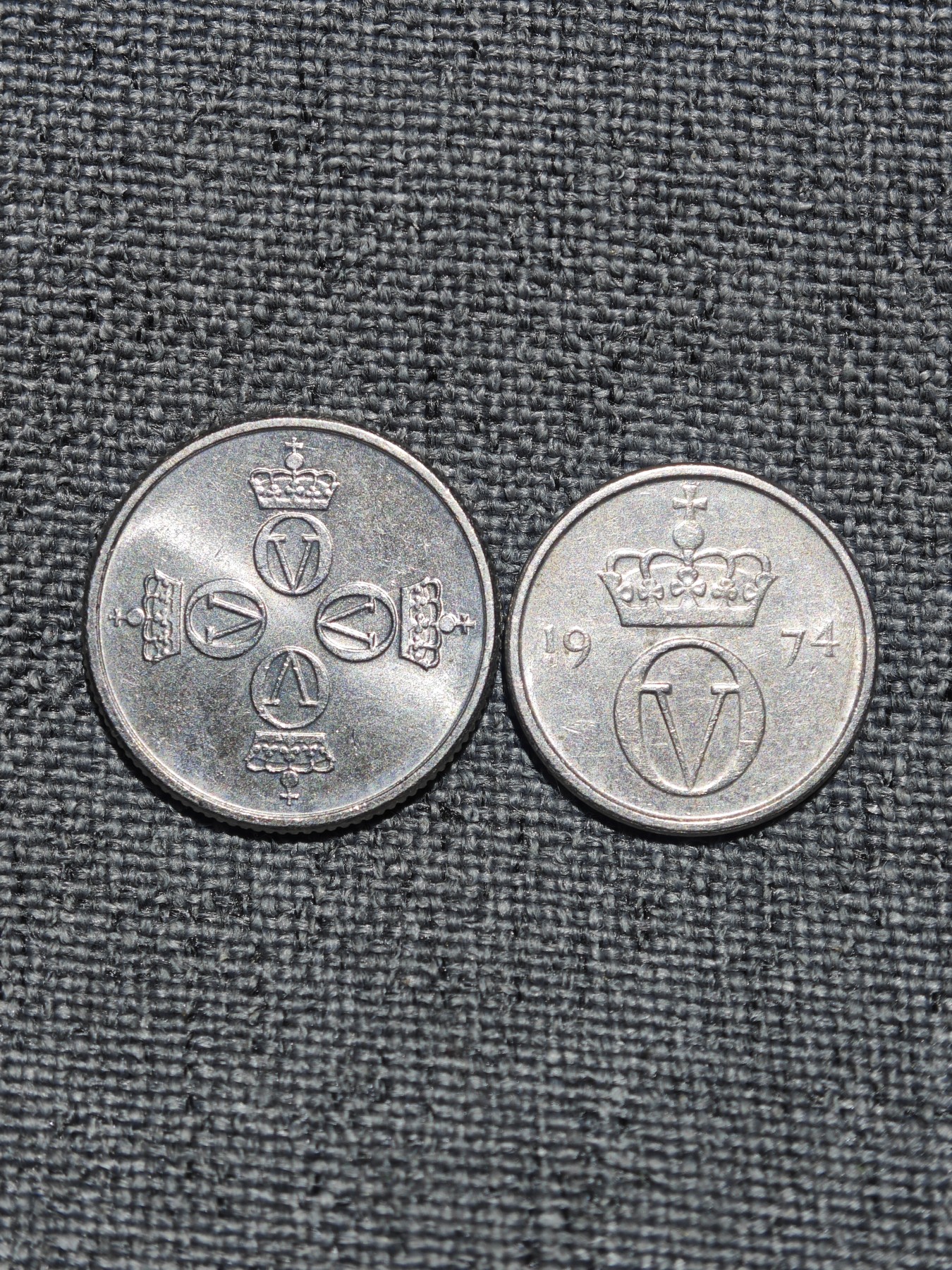 外国硬币收藏店第2期 挪威25、10欧尔2枚