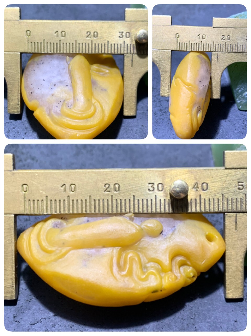 精美高润度冰飘鸡油黄蒙料战国红玛瑙手工俏色巧雕刻平步青云吊坠一个，