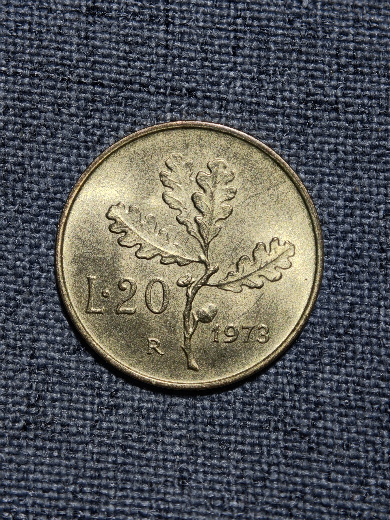 外国硬币收藏店第2期 原光品意大利1973年20里拉