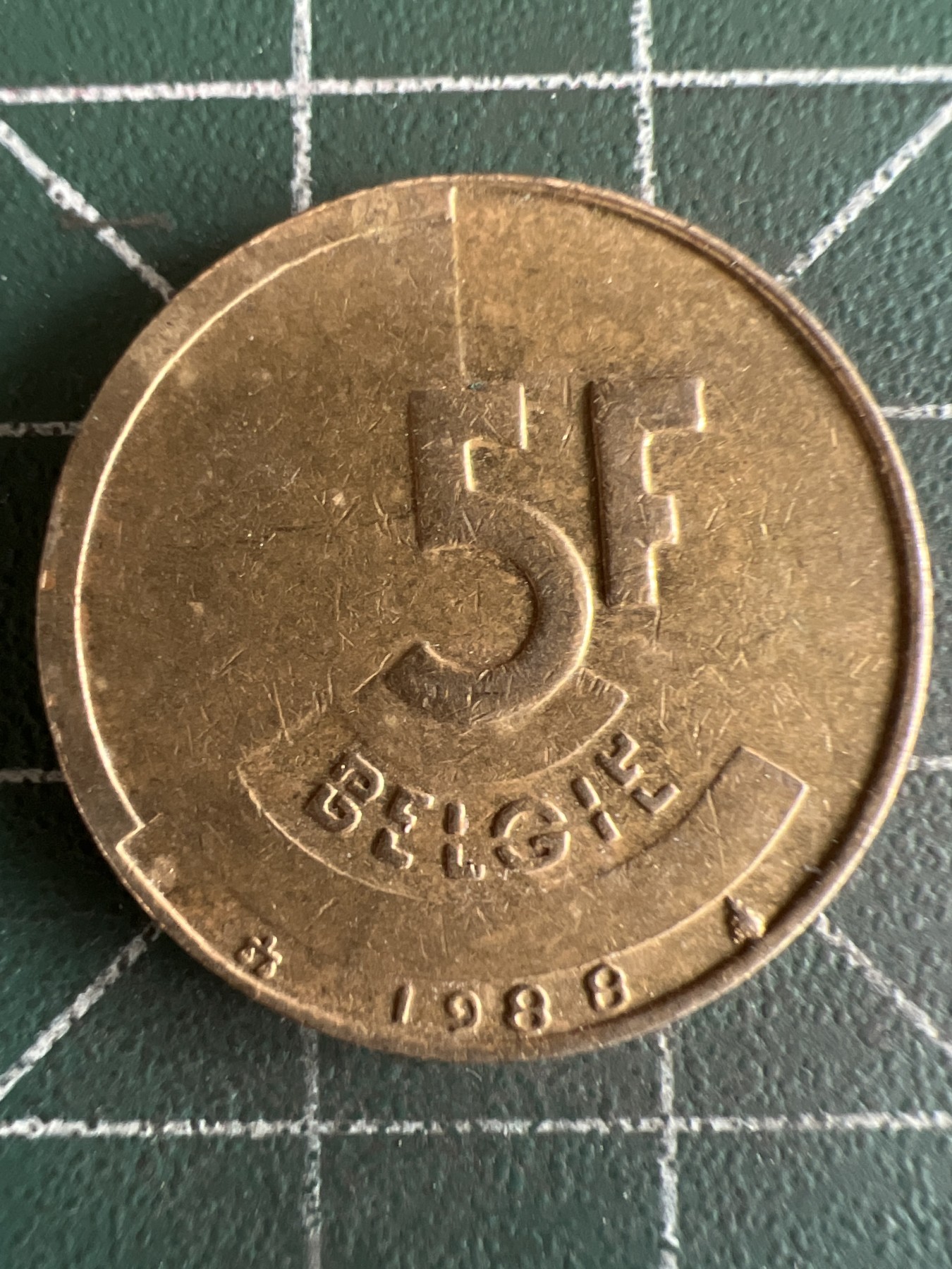 第522期  硬币专场 （无押金，捡漏，全场50包邮，偏远地区除外，接收代拍业务） 比利时5F