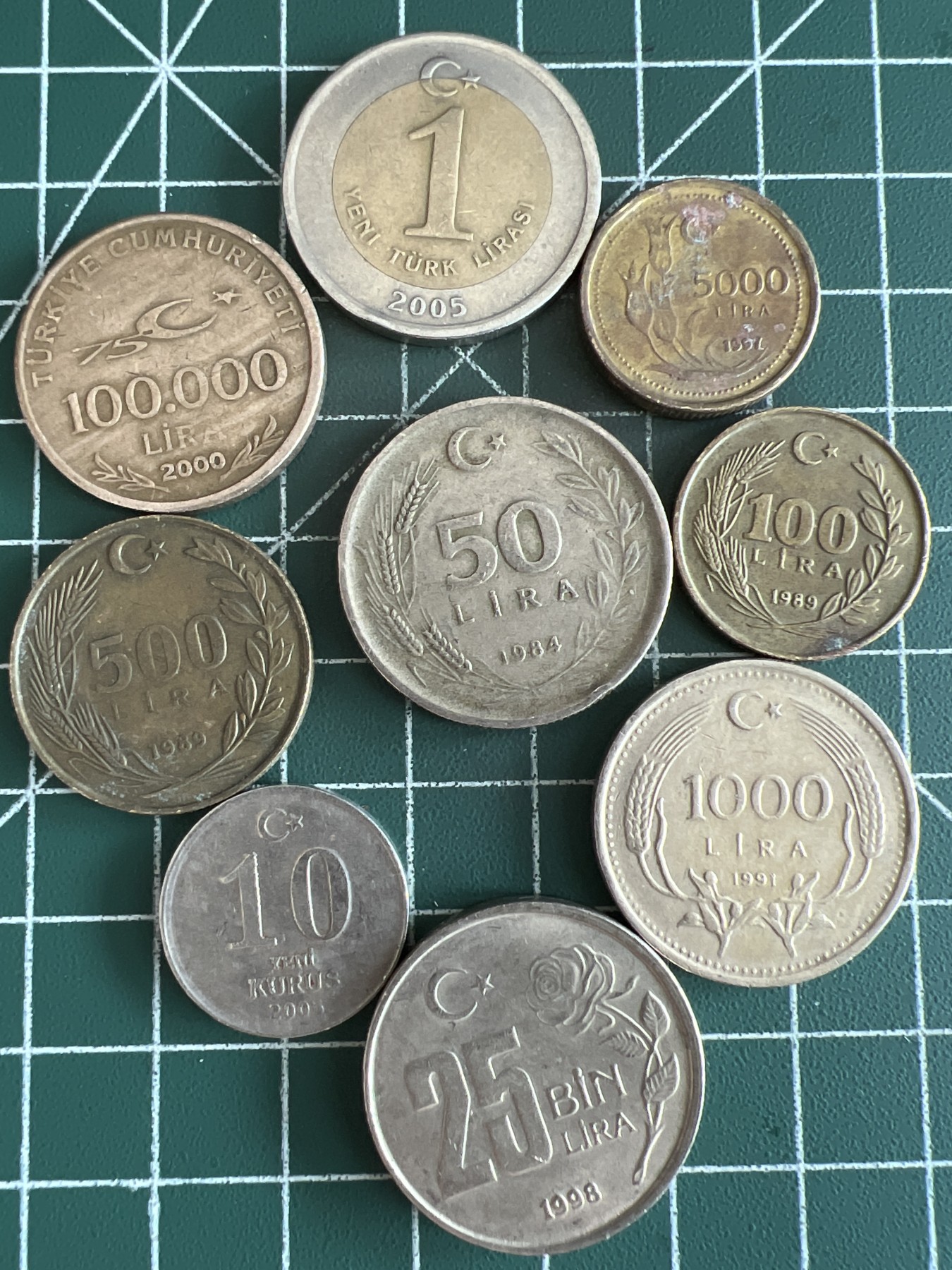 第579期 硬币专场 （无押金，捡漏，全场50包邮，偏远地区除外，接收代拍业务） 土耳其九枚