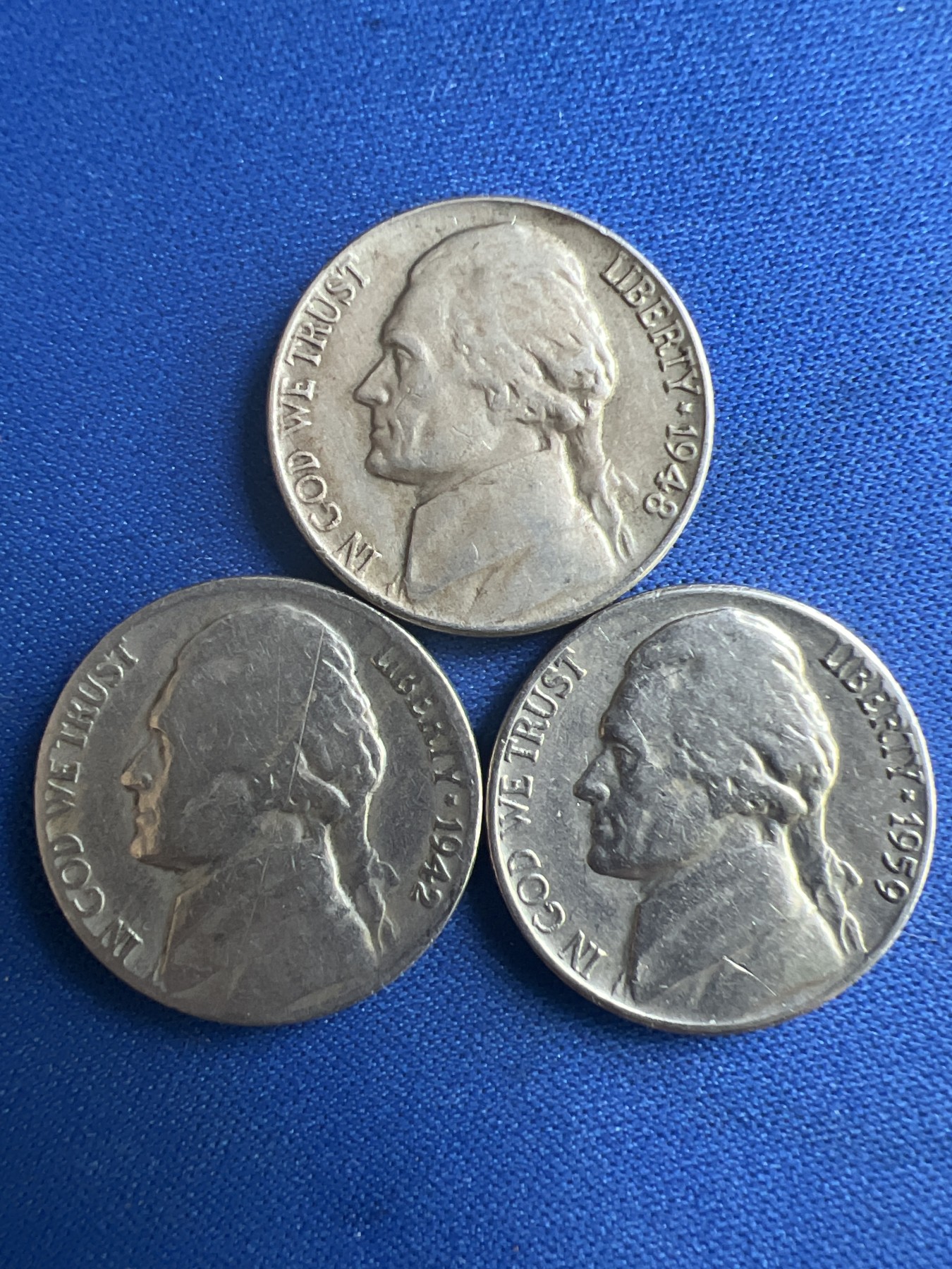 第468期 硬币专场 （无押金，捡漏，全场50包邮，偏远地区除外，接收代拍业务） 五美分三枚