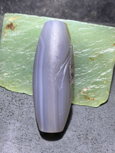 精美亚光高玉化天眼纹巴西玛瑙手工俏色巧雕富贵有鱼吊坠（把件）一个！ 精美亚光高玉化天眼纹巴西玛瑙手工俏色巧雕富贵有鱼吊坠（把件）一个！