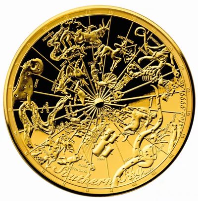 【北京钱博会拍卖周】+【海寕潮】钱币  - 【海寧潮】澳大利亚2017年南天星空圆顶曲面1盎司精制金币发行750枚。国外售价5000美金！！！！！