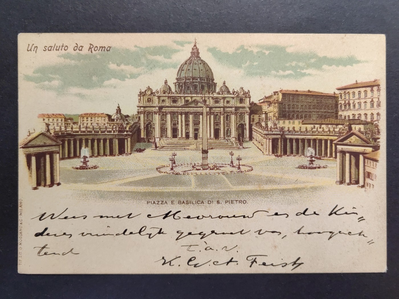 多国古典明信片专场（拍卖）第③①场 罗马  圣彼得广场和大教堂