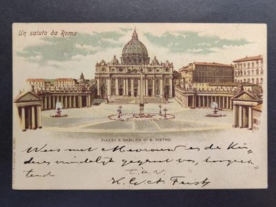 多国古典明信片专场（拍卖）第③①场 - 罗马  圣彼得广场和大教堂