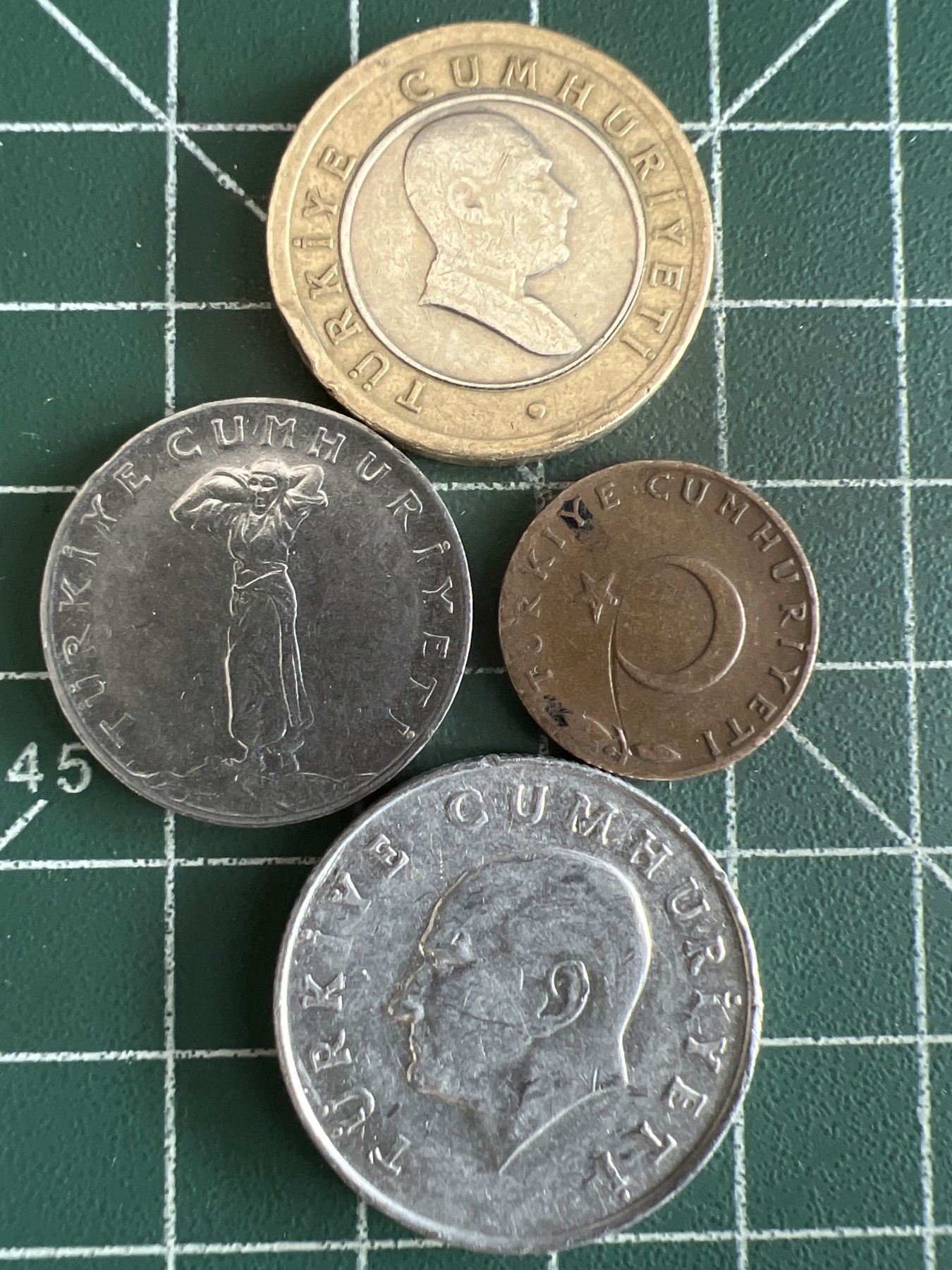 第522期  硬币专场 （无押金，捡漏，全场50包邮，偏远地区除外，接收代拍业务） 土耳其四枚