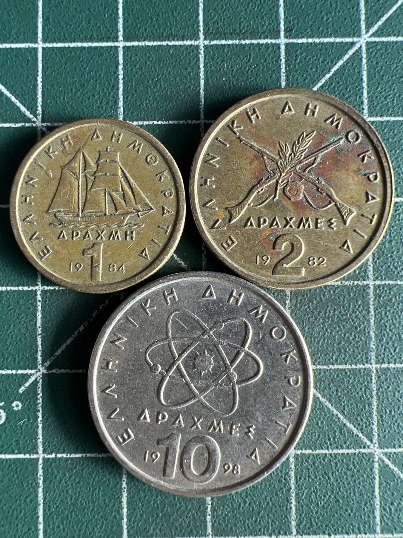 第466期 硬币专场 （无押金，捡漏，全场50包邮，偏远地区除外，接收代拍业务） 希腊三枚