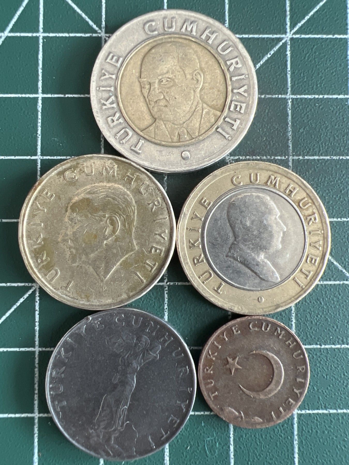 第467期 硬币专场 （无押金，捡漏，全场50包邮，偏远地区除外，接收代拍业务） 土耳其五枚