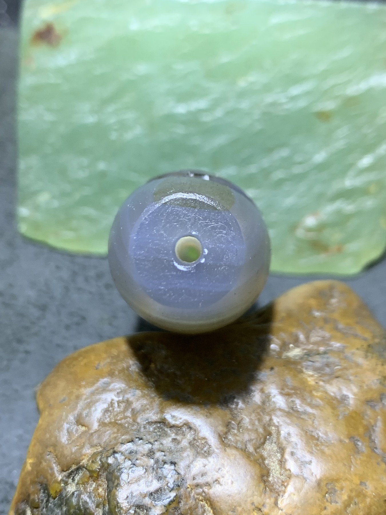 精美亚光高玉化天眼纹巴西玛瑙手工俏色巧雕富贵有鱼吊坠（把件）一个！