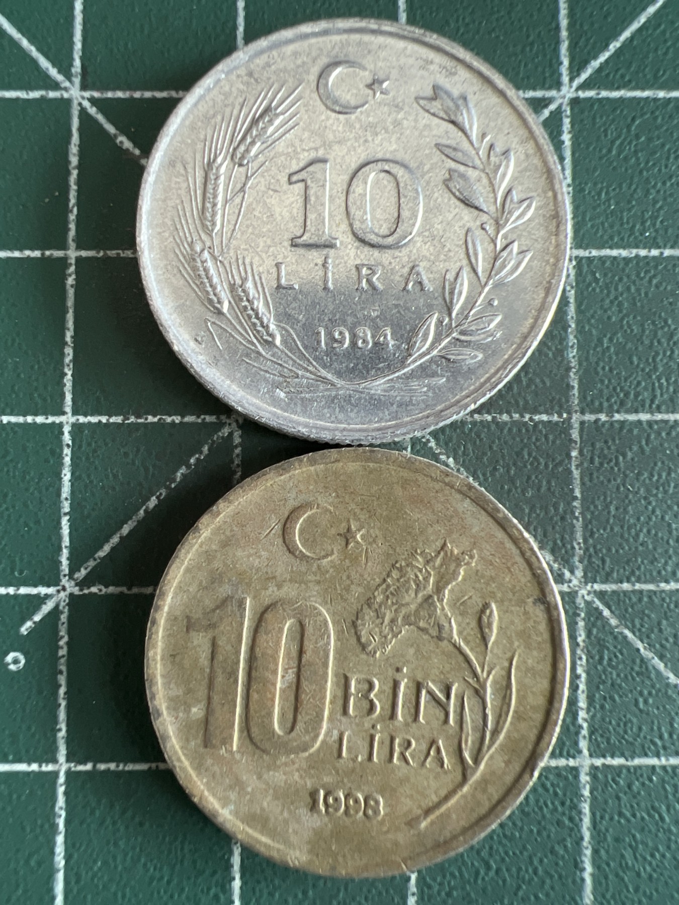 第544期  硬币专场 （无押金，捡漏，全场50包邮，偏远地区除外，接收代拍业务） 土耳其10里拉两种