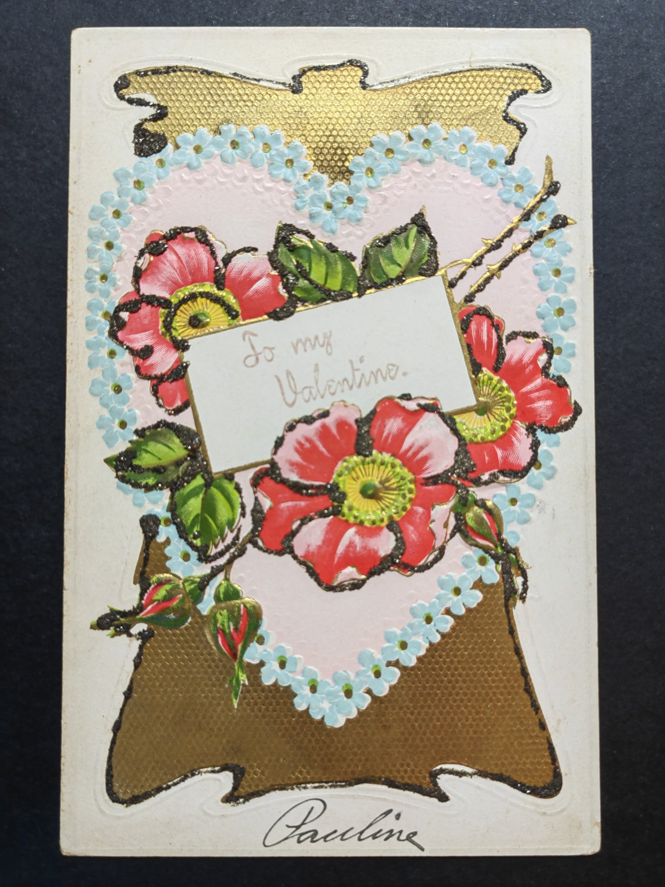 多国古典明信片专场（拍卖）第③①场 祝福卡（烫金带银粉）