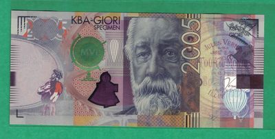 瑞士2005年KBA(高宝)公司儒勒·凡尔纳测试钞(测试券) 完整版 实物图 UNC - 瑞士2005年KBA(高宝)公司儒勒·凡尔纳测试钞(测试券) 完整版 实物图 UNC