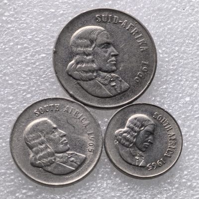 【铜匠收藏】第『63』散币 少量批发局《接受代拍 代送NGC评级》 - 南非 3枚 镍币
