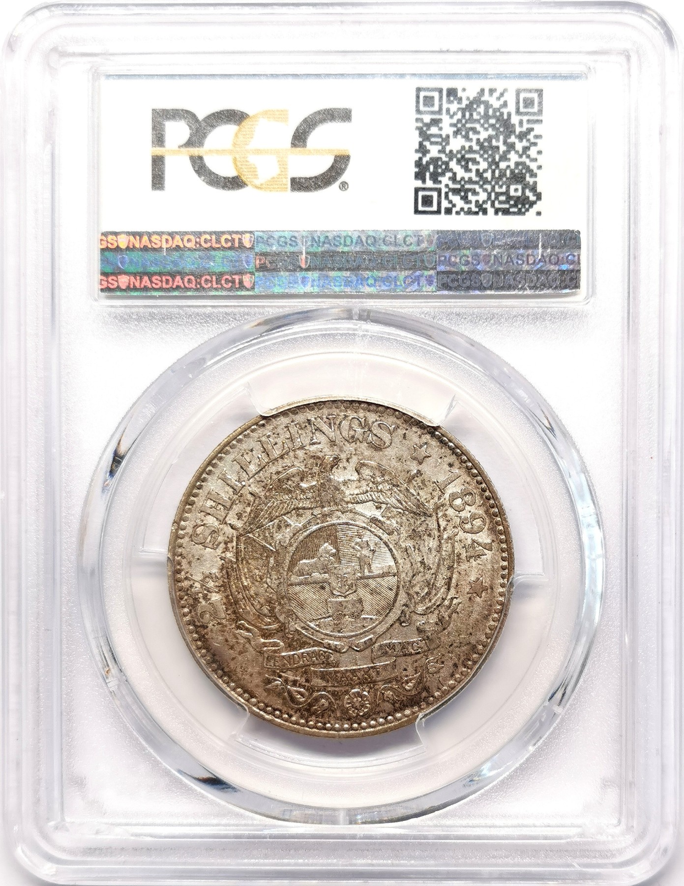 凡希社世界钱币微拍第二百五十五期 1894南非克鲁格2.5先令银币PCGS-AU53