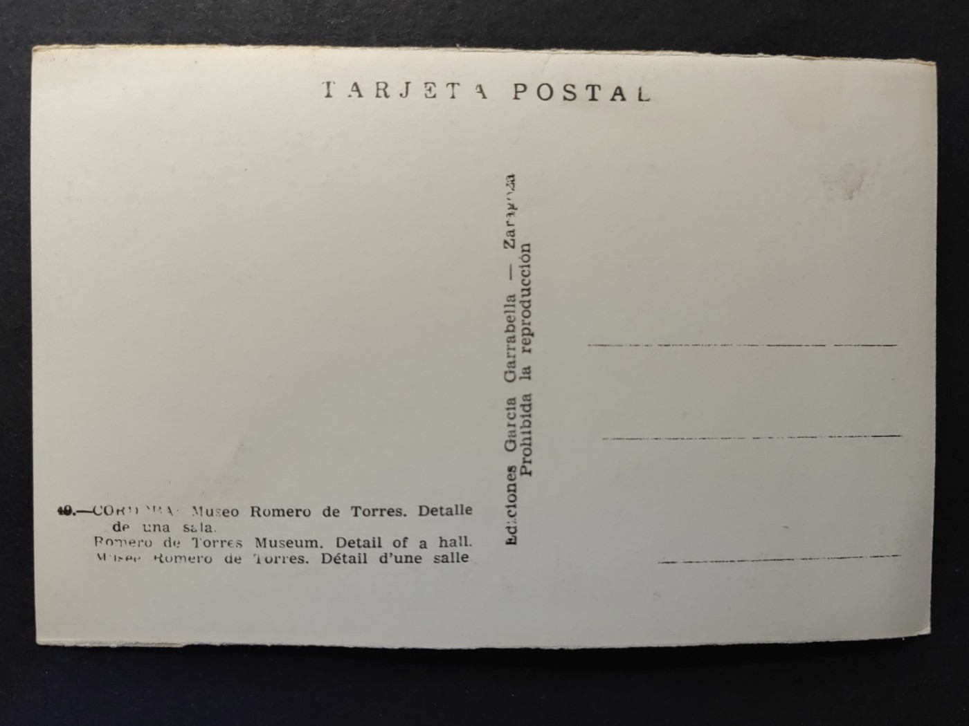 多国古典明信片专场（拍卖）第③①场 托雷斯博物馆