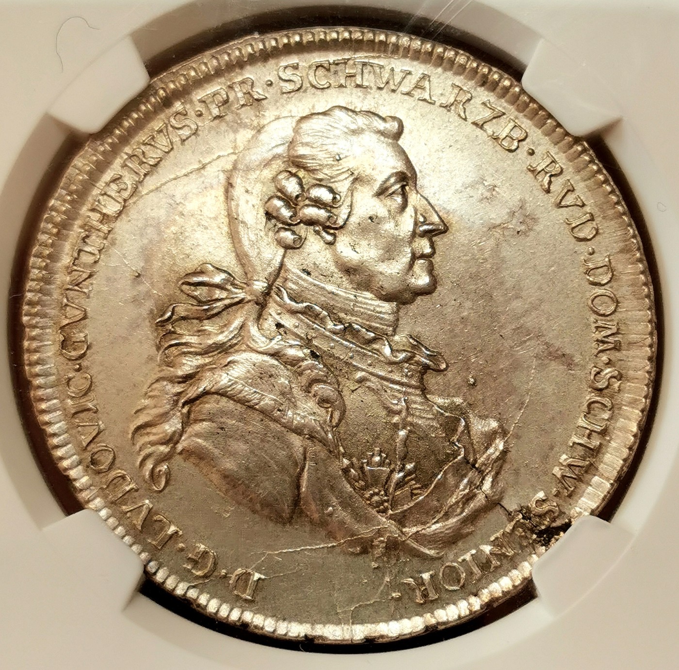 凡希社世界钱币微拍第二百五十五期 荐！1786施瓦茨堡-鲁多尔斯塔特野人泰勒大银NGC-MS62