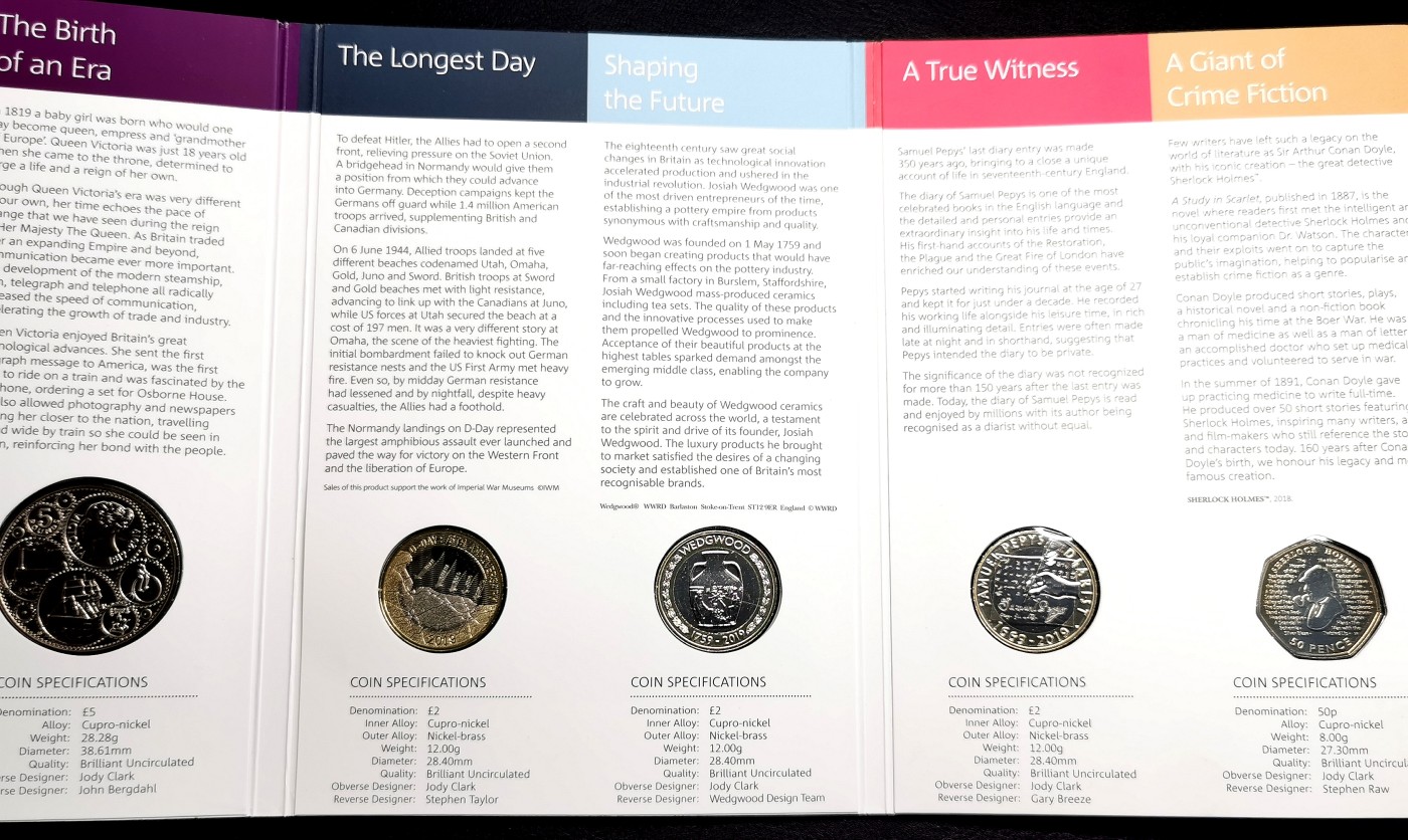 凡希社世界钱币微拍第二百五十五期 2019英国流通套装MINT SET年册原厂包装全品！